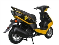 Moped Scooter Zoo Nkauj nrog Tsaj tsim